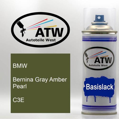 BMW, Bernina Gray Amber Pearl, C3E: 400ml Sprühdose, von ATW Autoteile West.